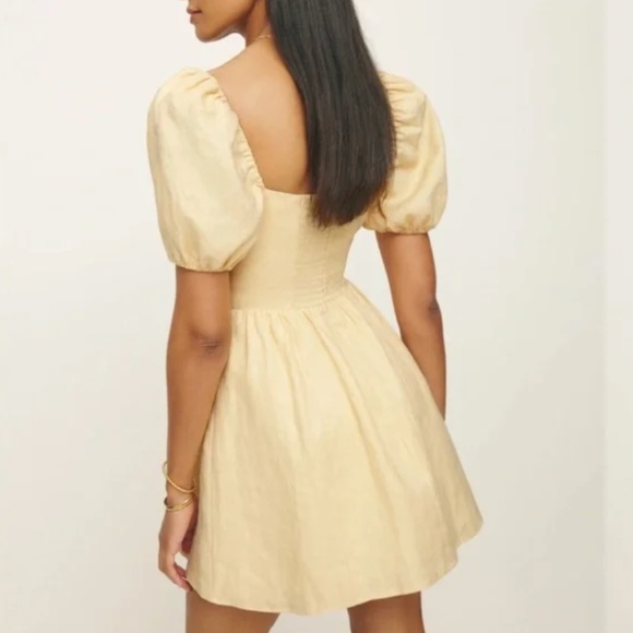 NWT reformation Malvina  linen mini dress  - size 8 - Picture 7 of 8